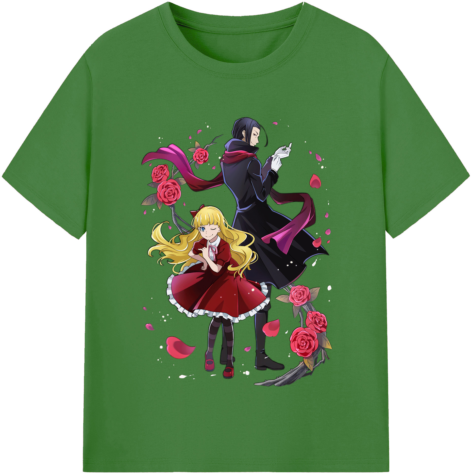 （画像用） 文豪ストレイドッグス Bungo Stray Dogs レディースカジュアルプリントTシャツ（綿100％）